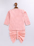 Infant Boy's Pink Silk Blend Ethnic Combo Set